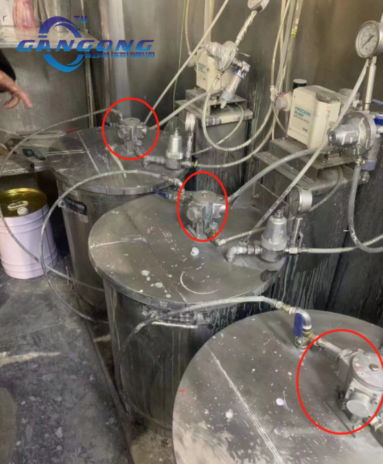 气动马达应用于涂料混合系统的混合搅拌工作-赣工机械